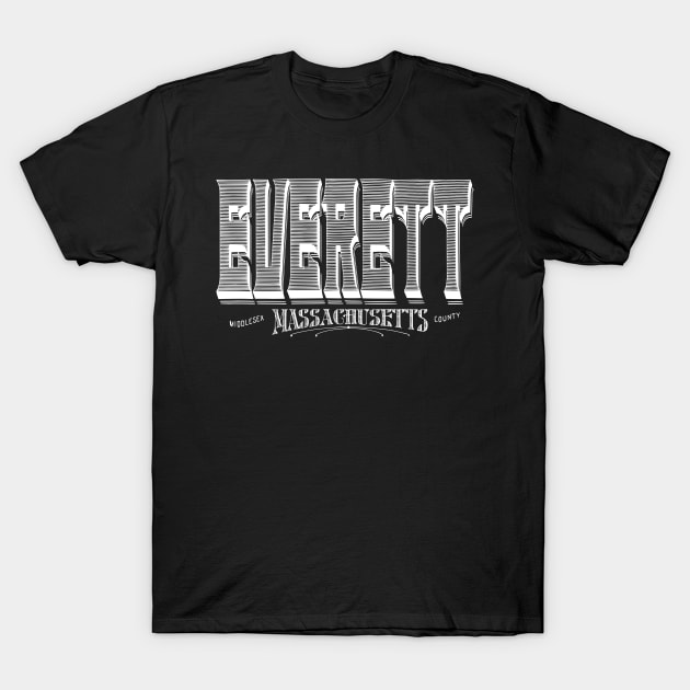 Vintage Everett, MA T-Shirt by DonDota